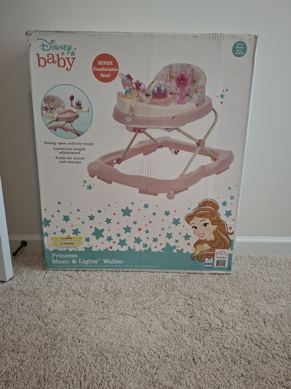 Disney Baby Princess Music & Lights Walker - Pink